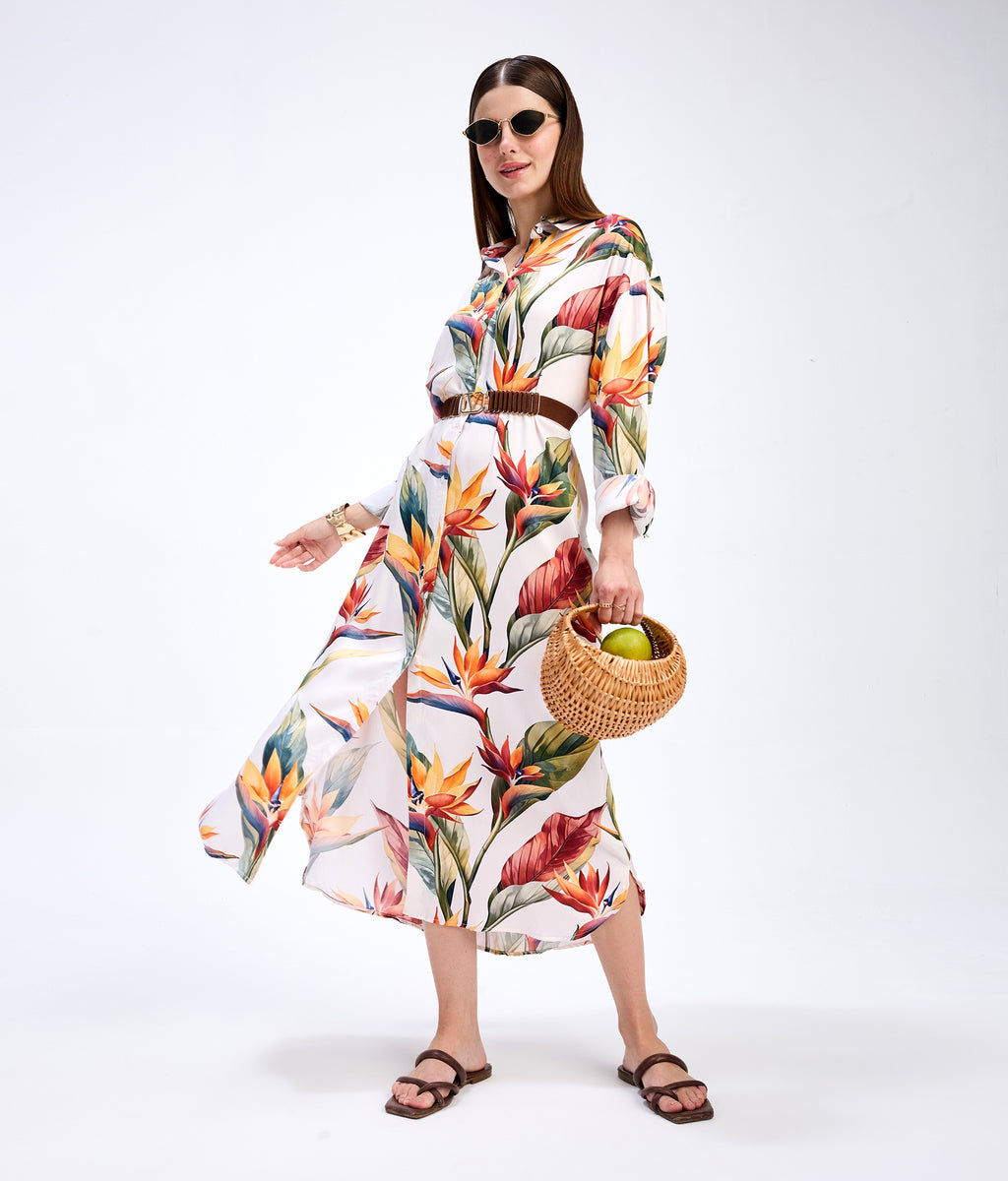 Tropique Voyage Shirt Dress