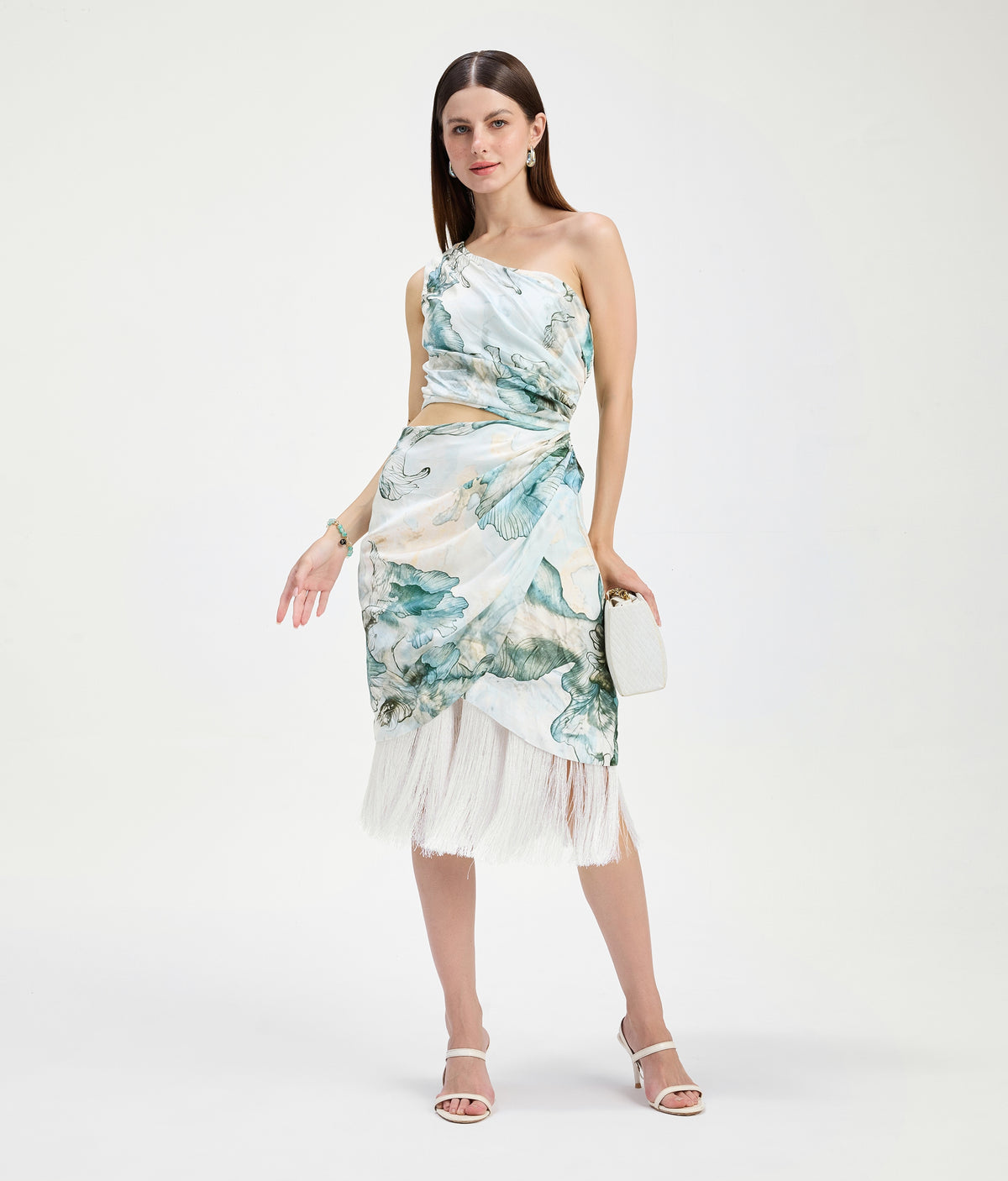 Tidal Cutout Fringe Dress