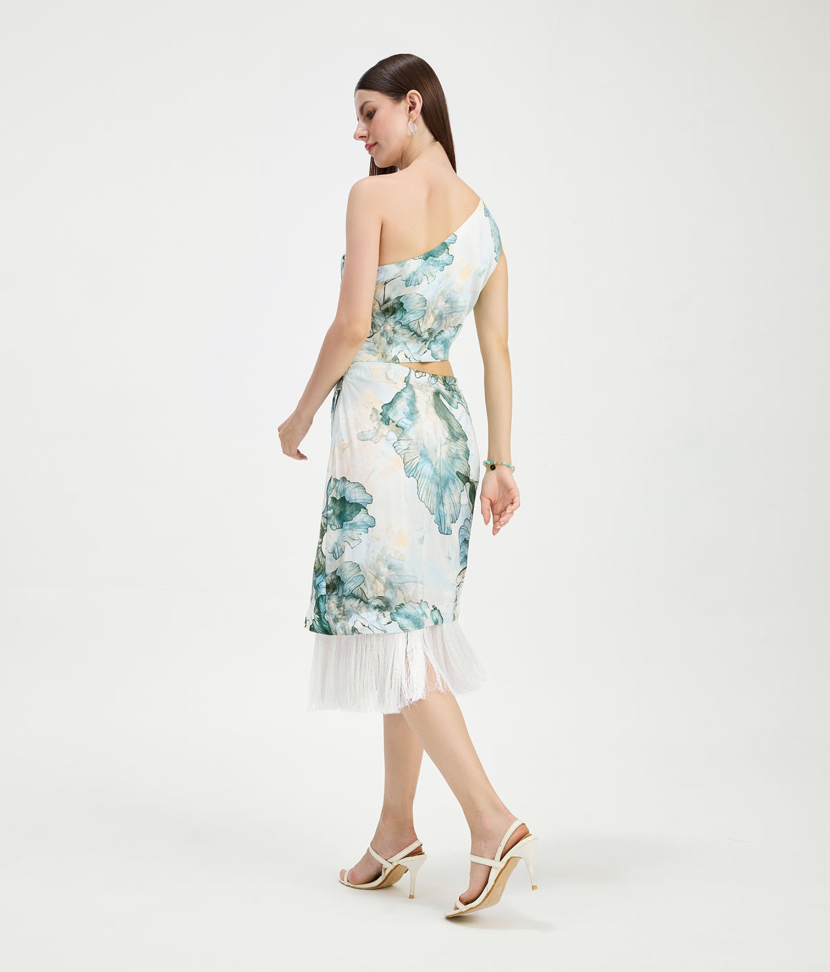 Tidal Cutout Fringe Dress