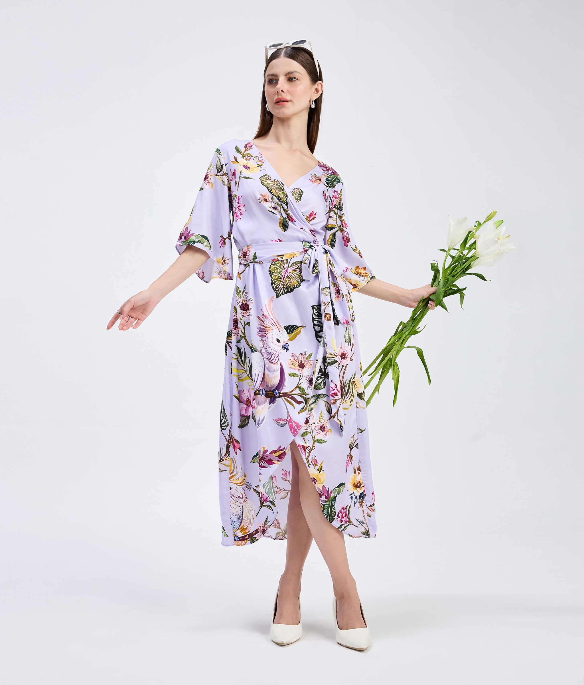 Luna Garden Wrap Dress