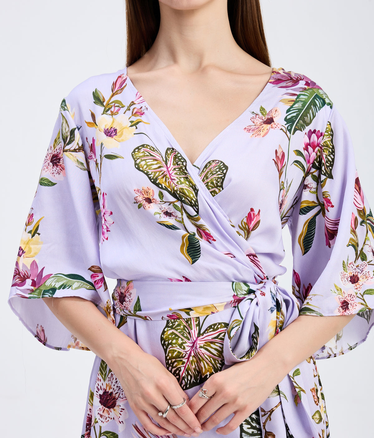 Luna Garden Wrap Dress