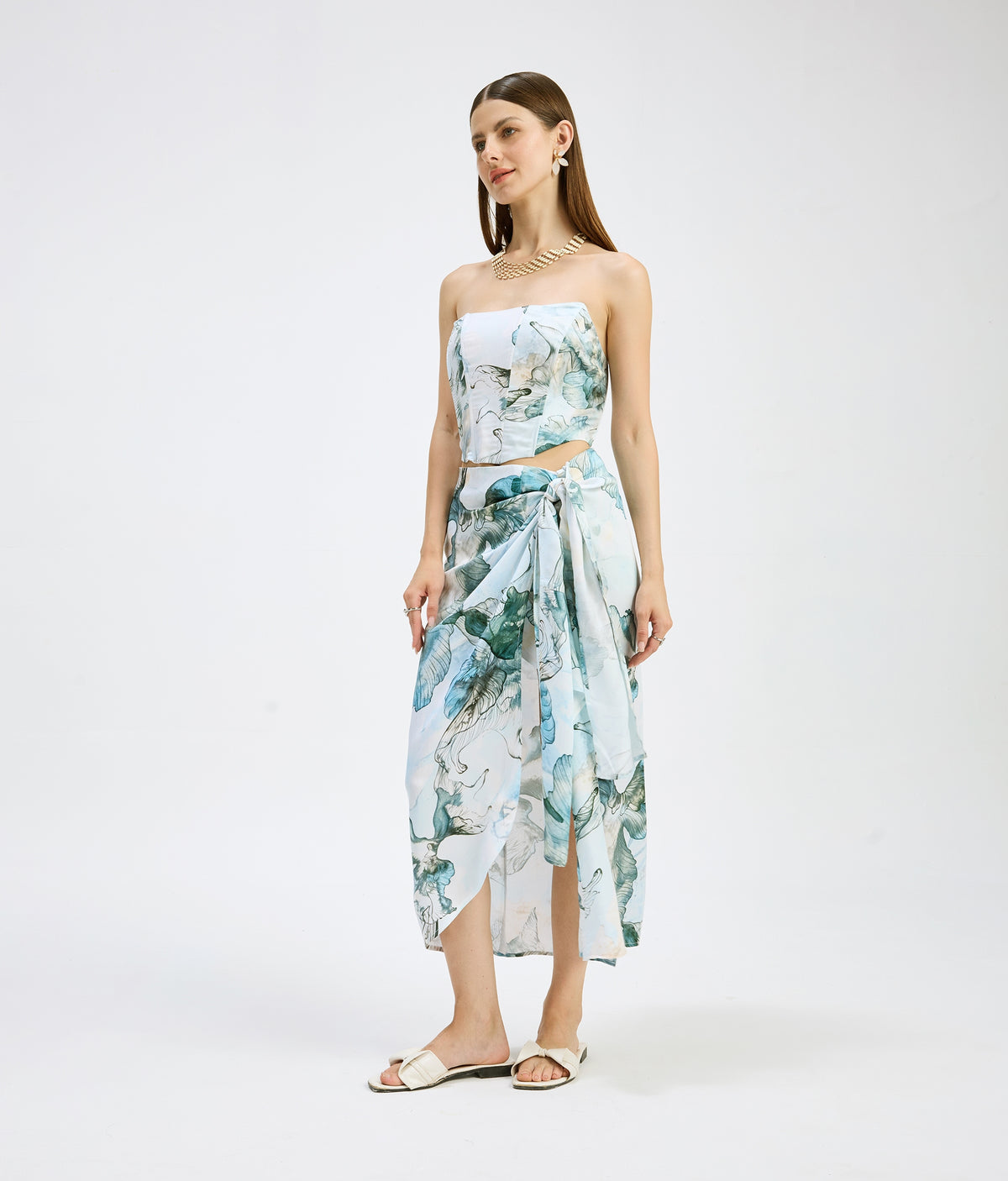 Mykonos Muse Sarong Skirt Set