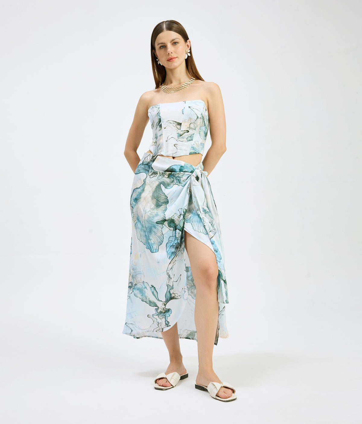 Mykonos Muse Sarong Skirt Set