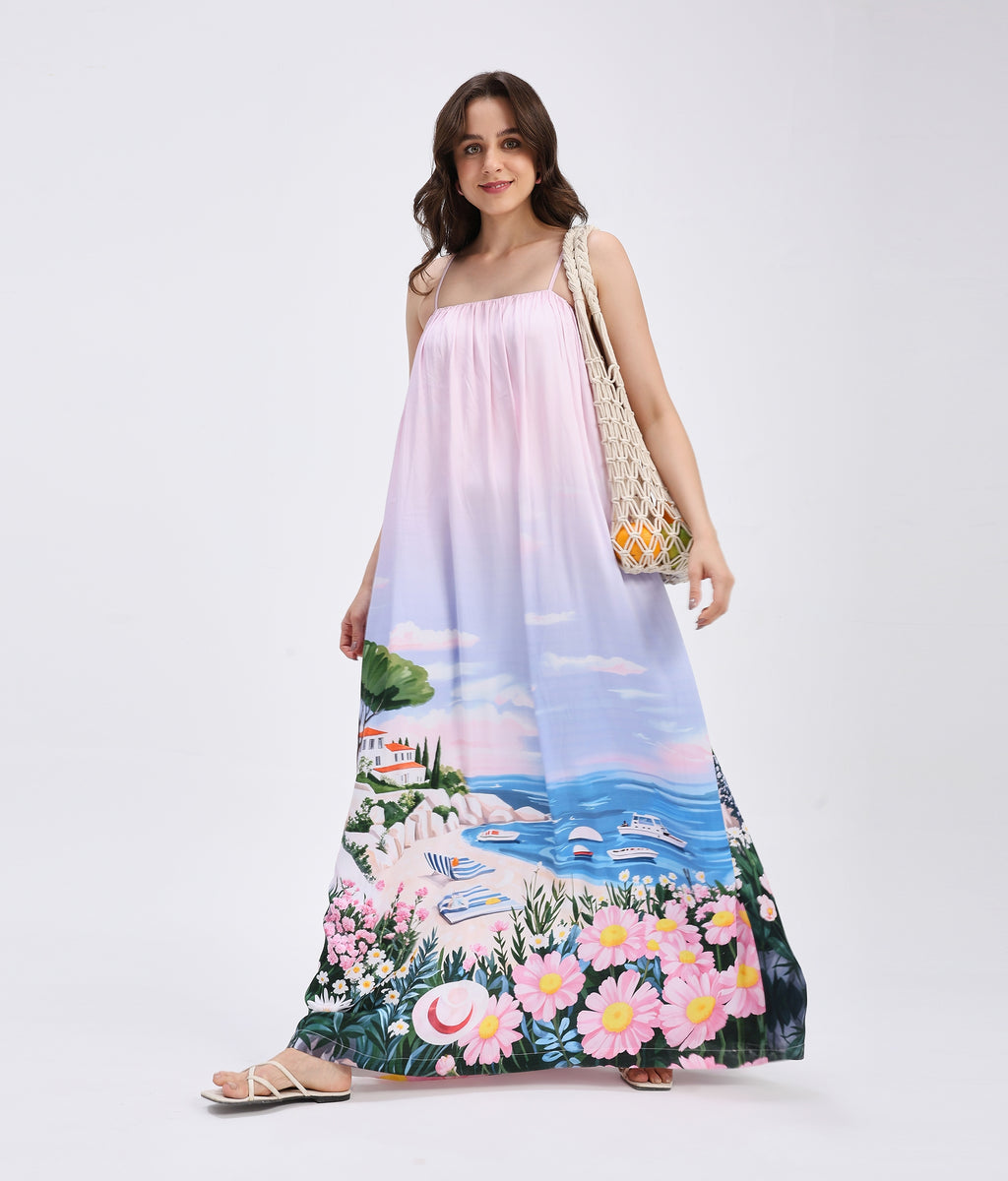 French Riviera Maxi Dress