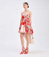 Scarlet Polka Bubble Hem Dress