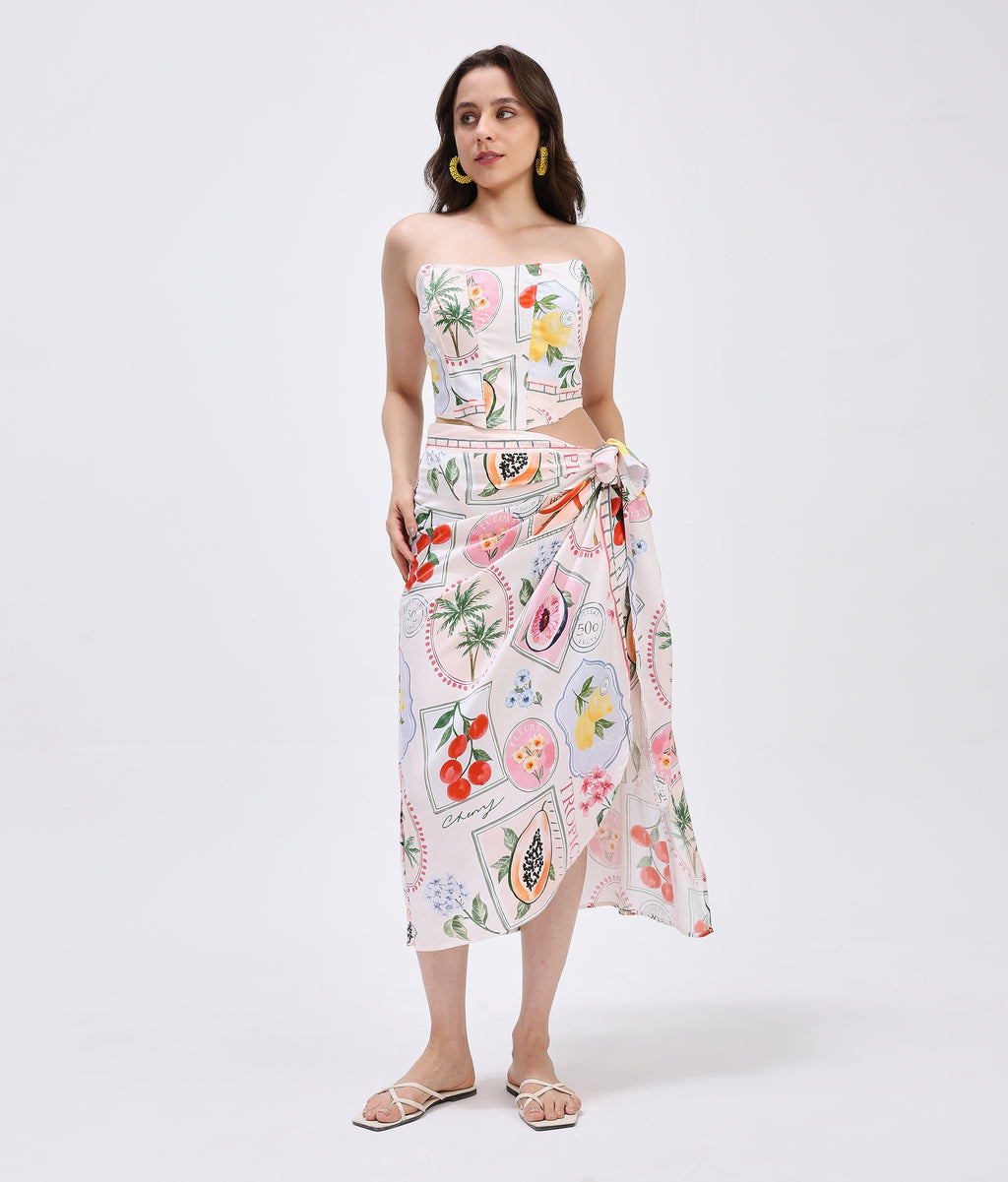 Weekend in Capri Sarong Skirt Set