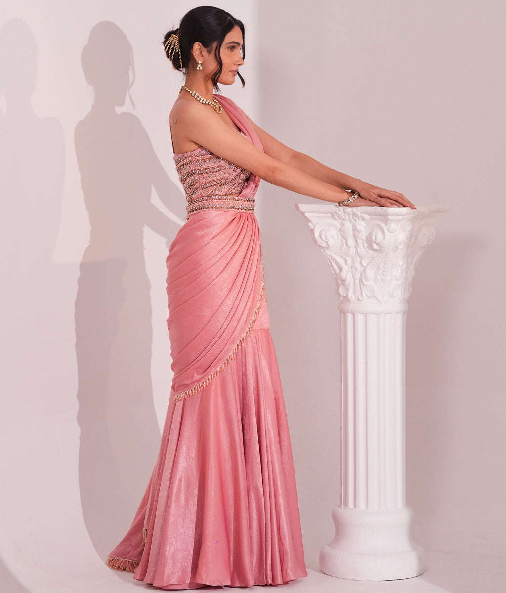 Meher Mirage Rosé Saree