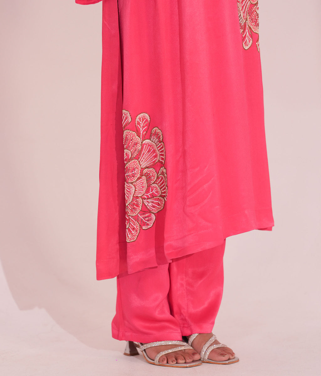 Papillon Rosé Kurta Set