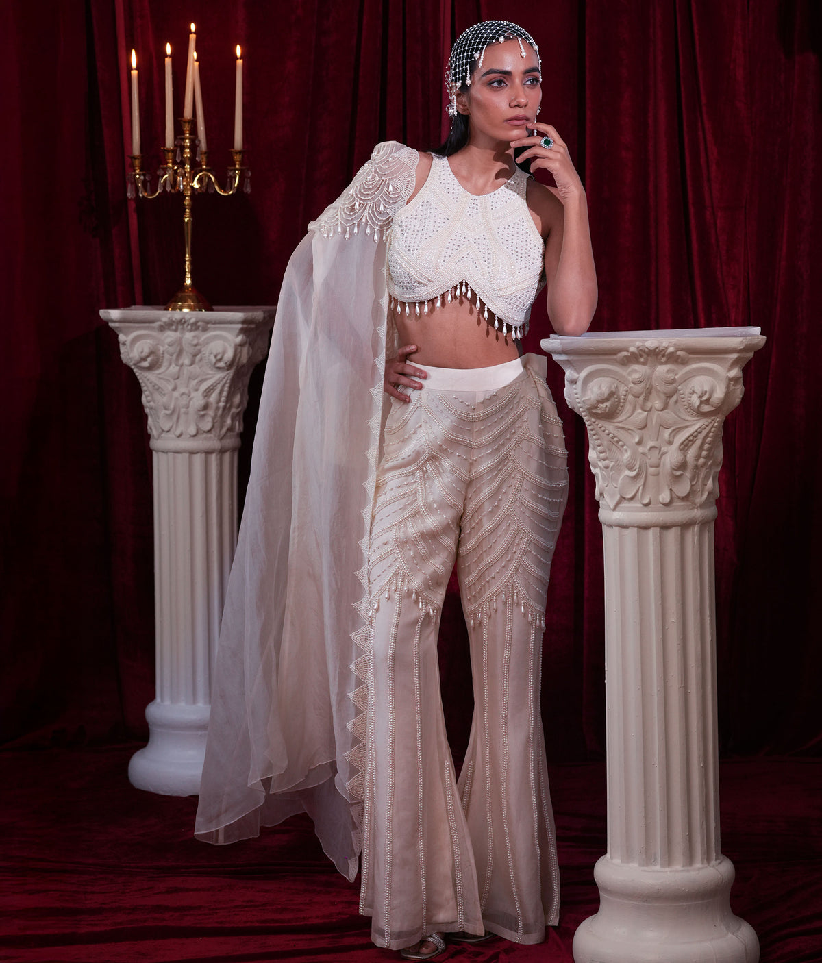 Pearl Halo Set