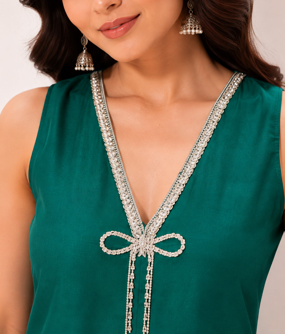 Chic Emerald Kurta set