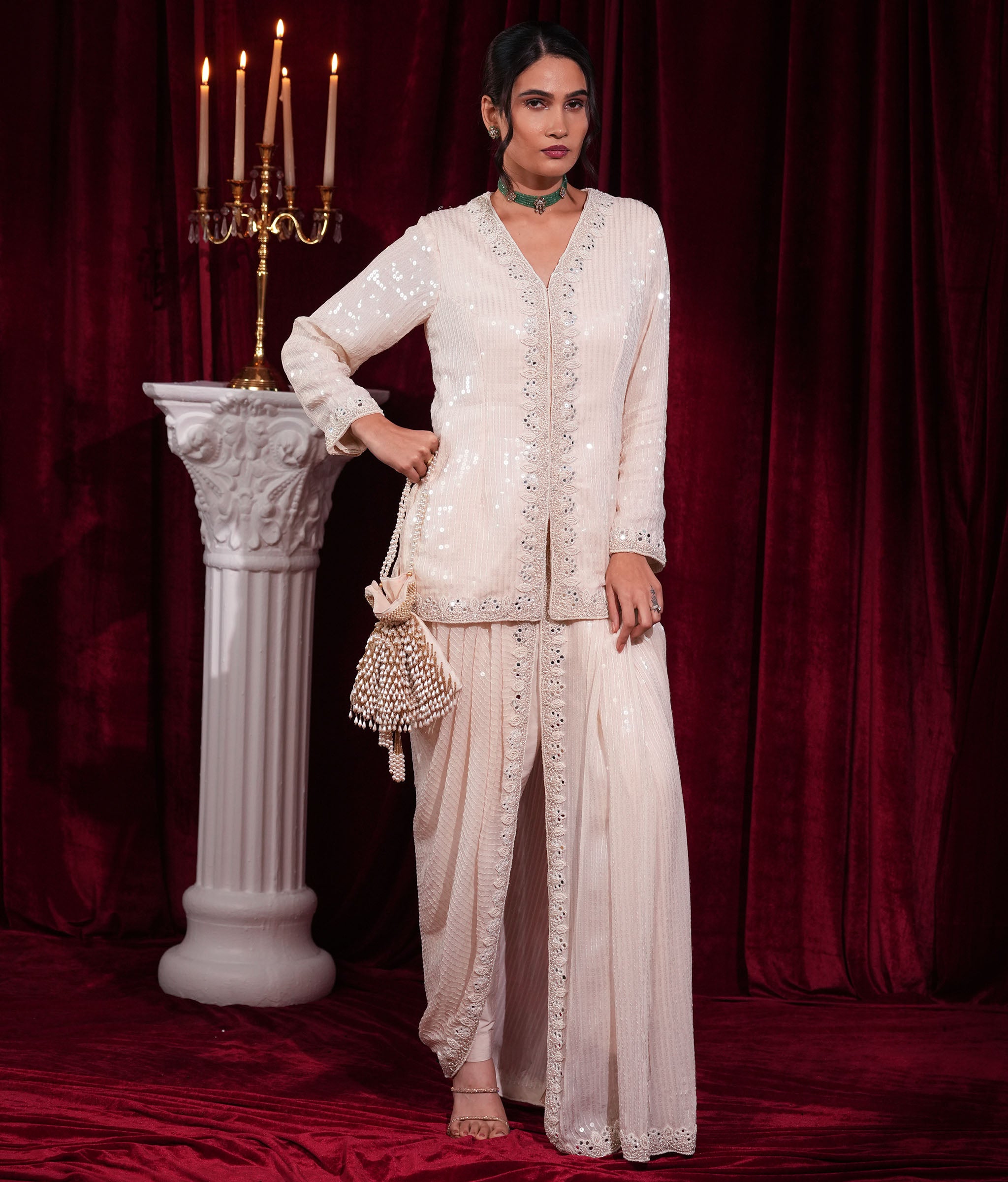 Opal Mirage Dhoti Kurta Set