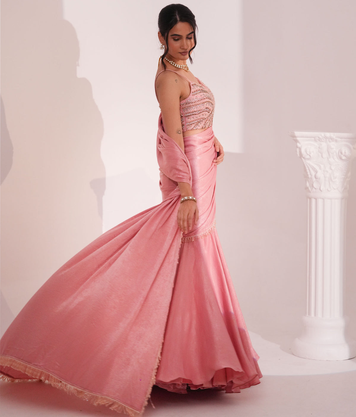Meher Mirage Rosé Saree