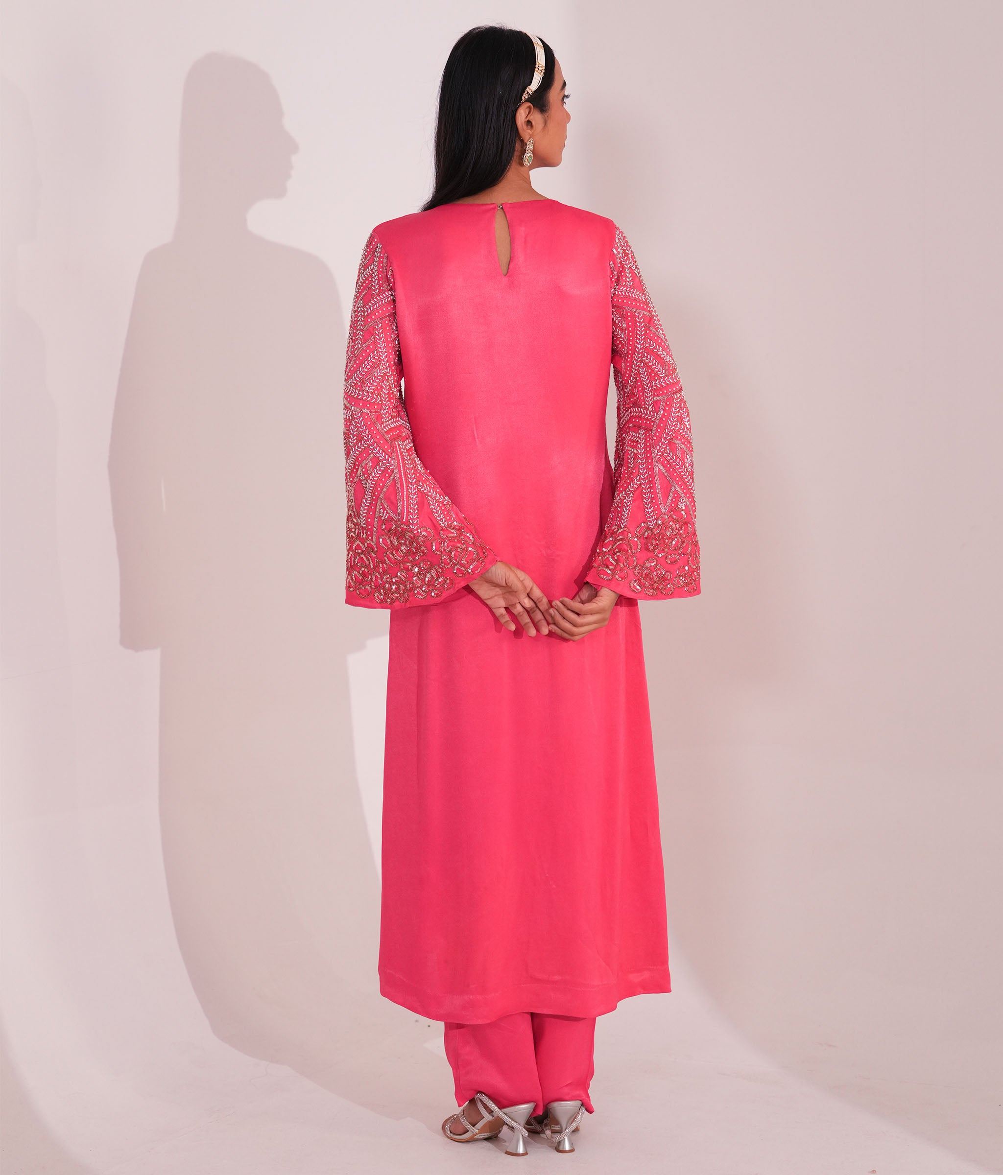 Papillon Rosé Kurta Set
