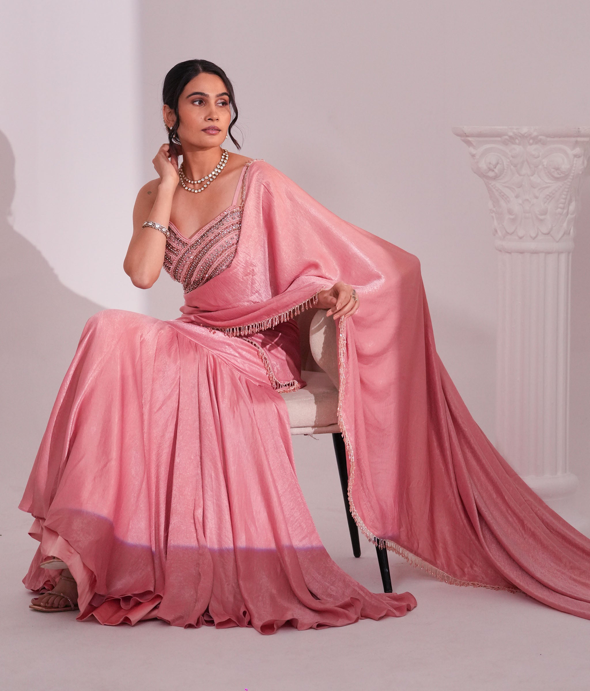 Meher Mirage Rosé Saree