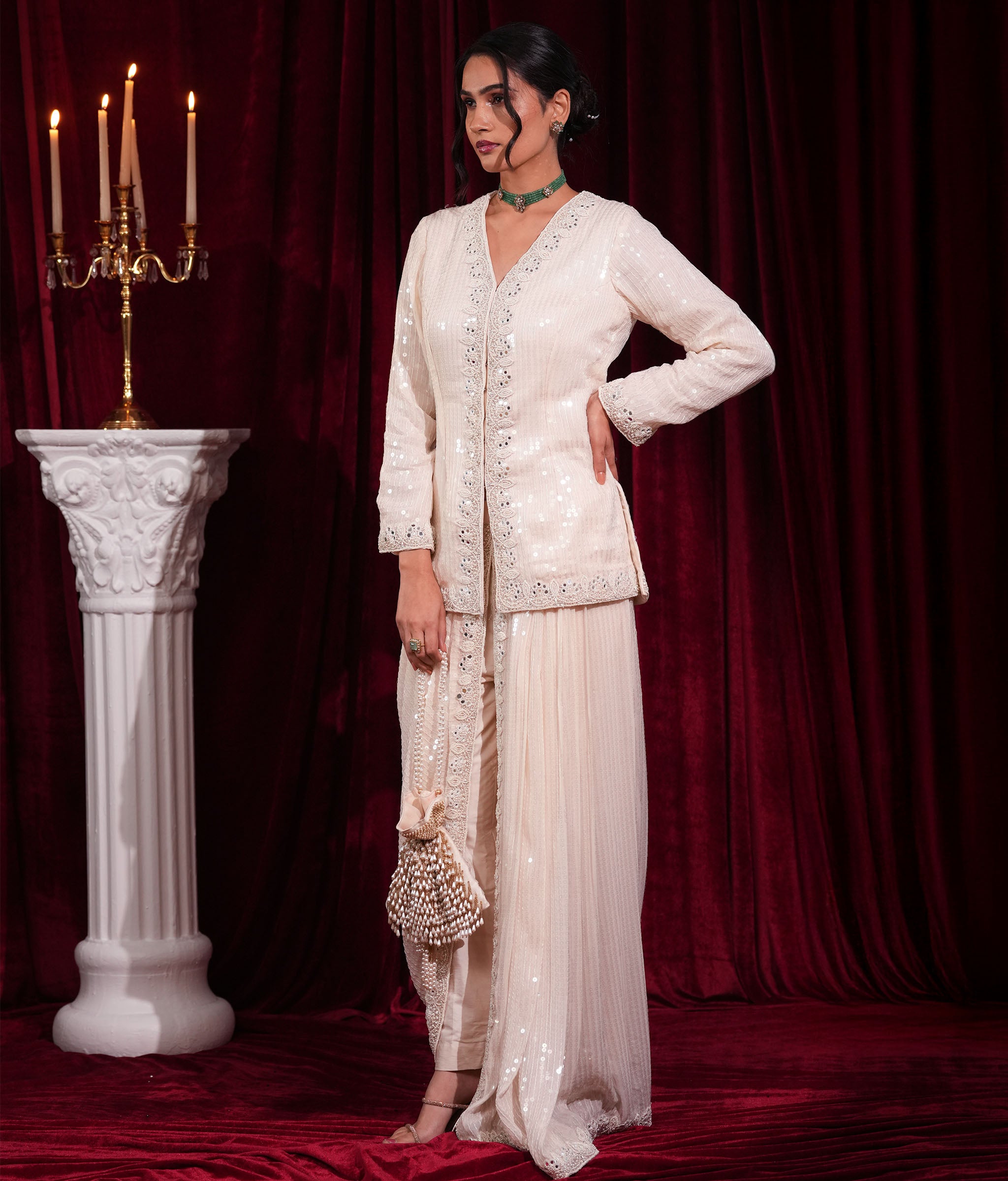 Opal Mirage Dhoti Kurta Set