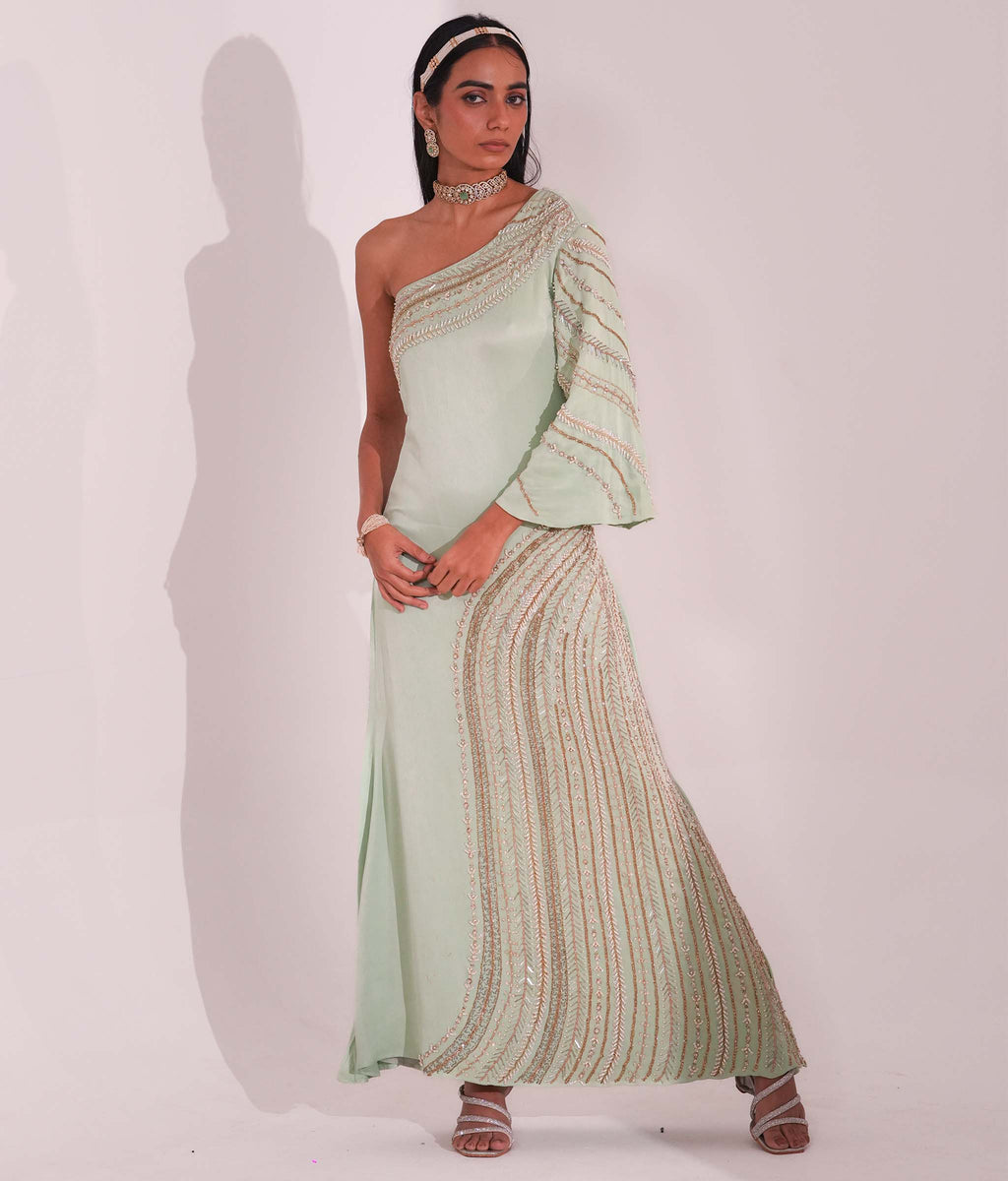 Menthe Asyméa Dress