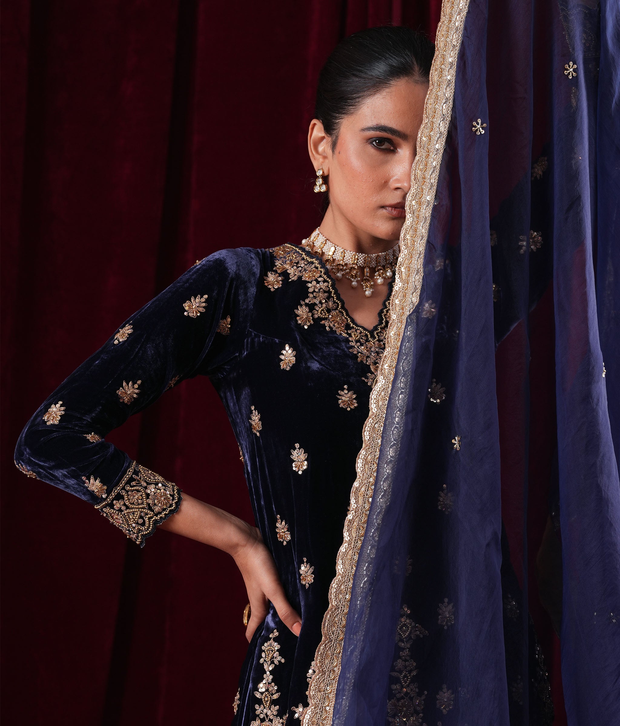 Noor-e-Neelam Sharara Set