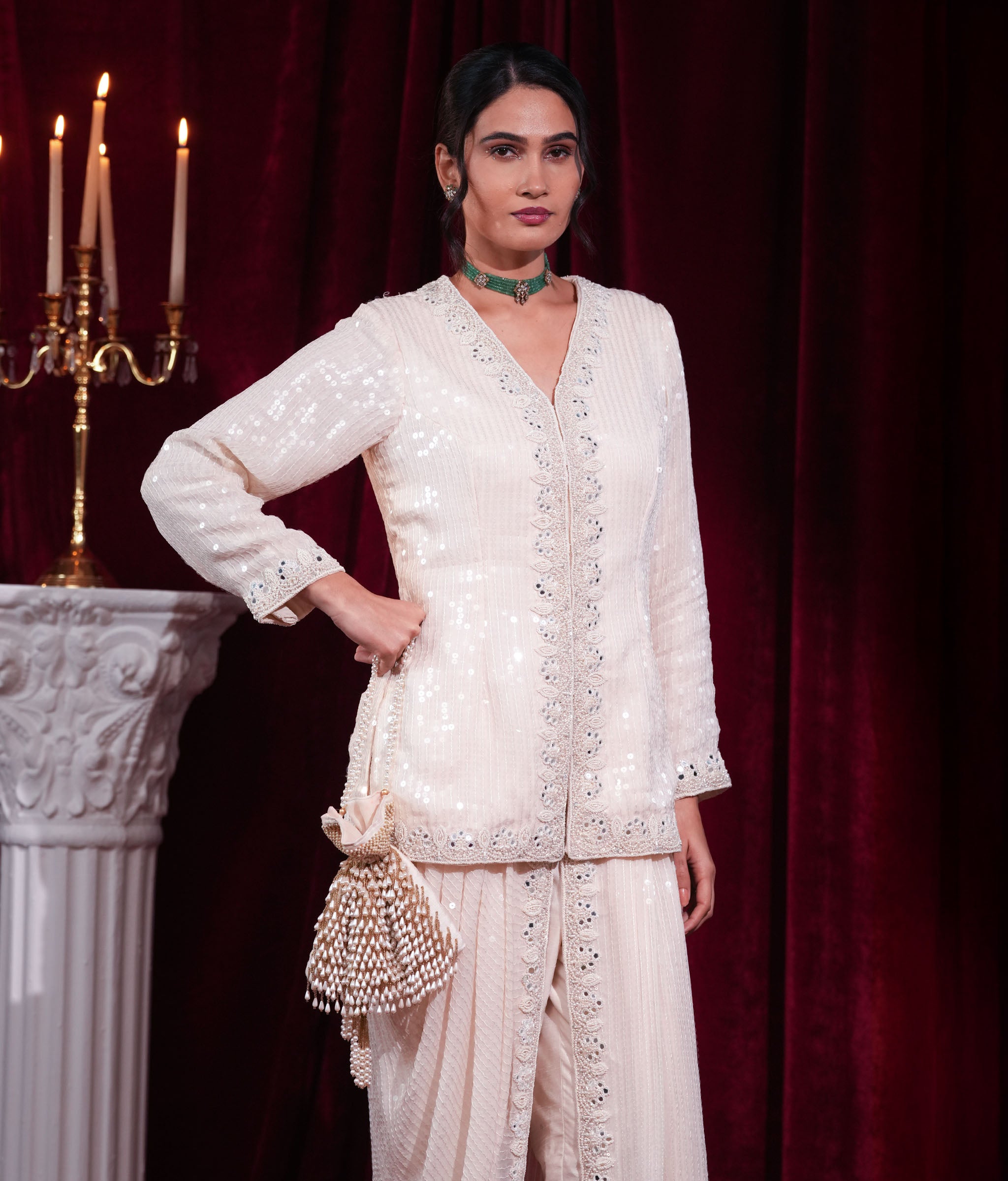 Opal Mirage Dhoti Kurta Set