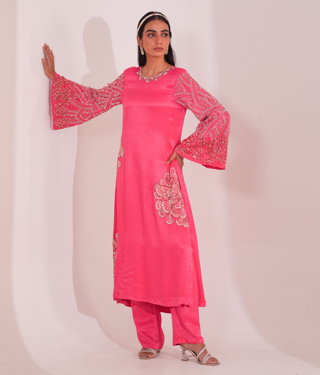 Papillon Rosé Kurta Set
