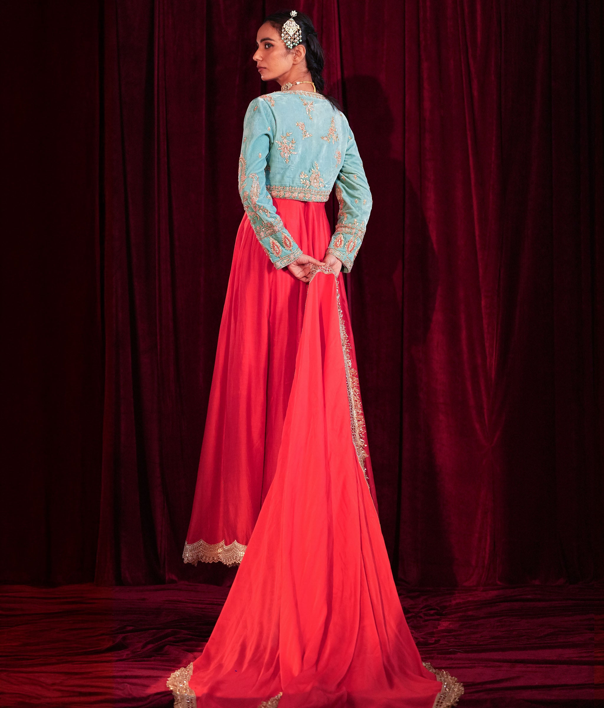 Gulnar Shahi Anarkali Koti Set