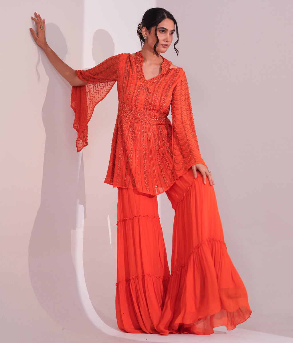Amber Frangi Sharara Set