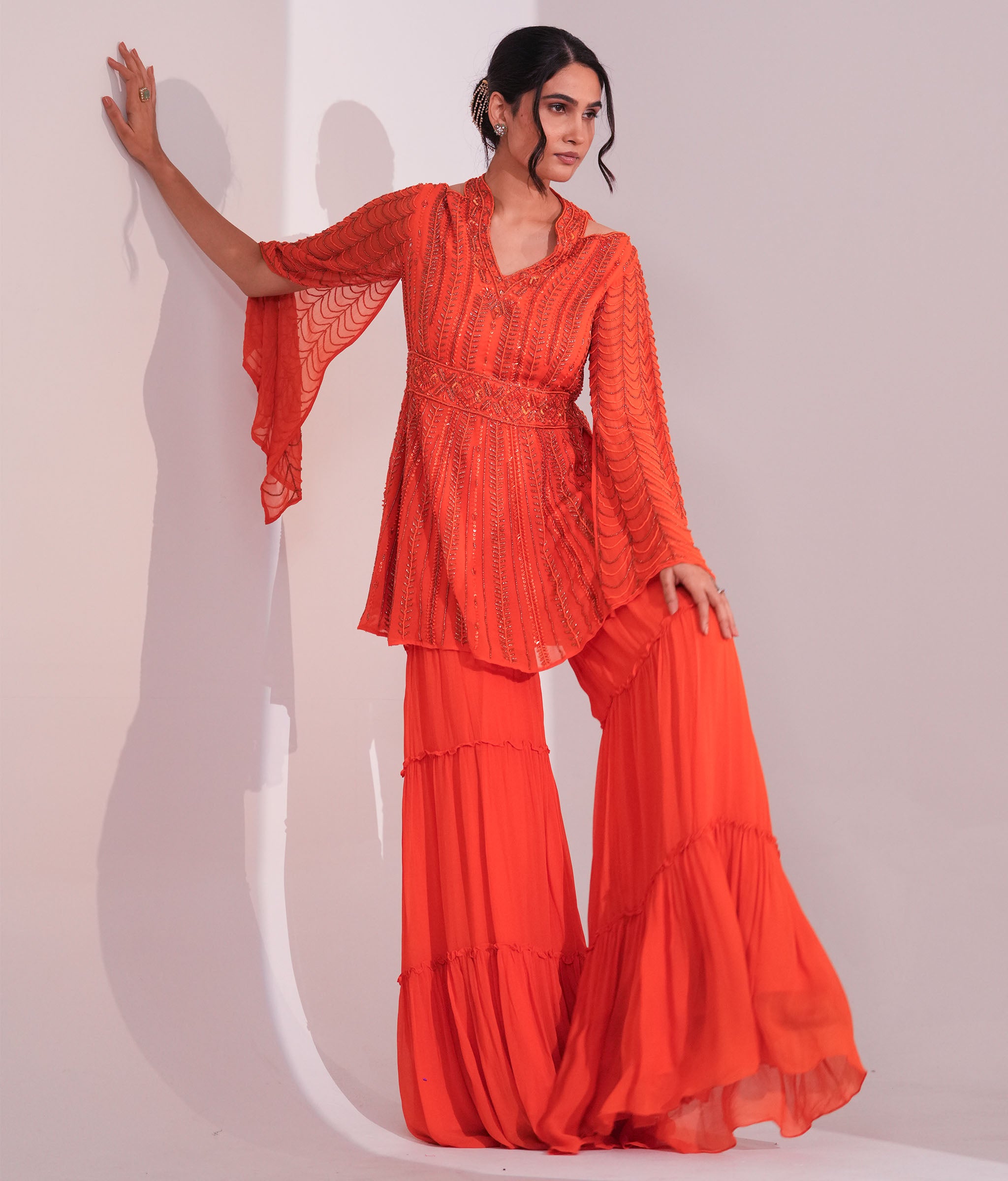 Amber Frangi Sharara Set