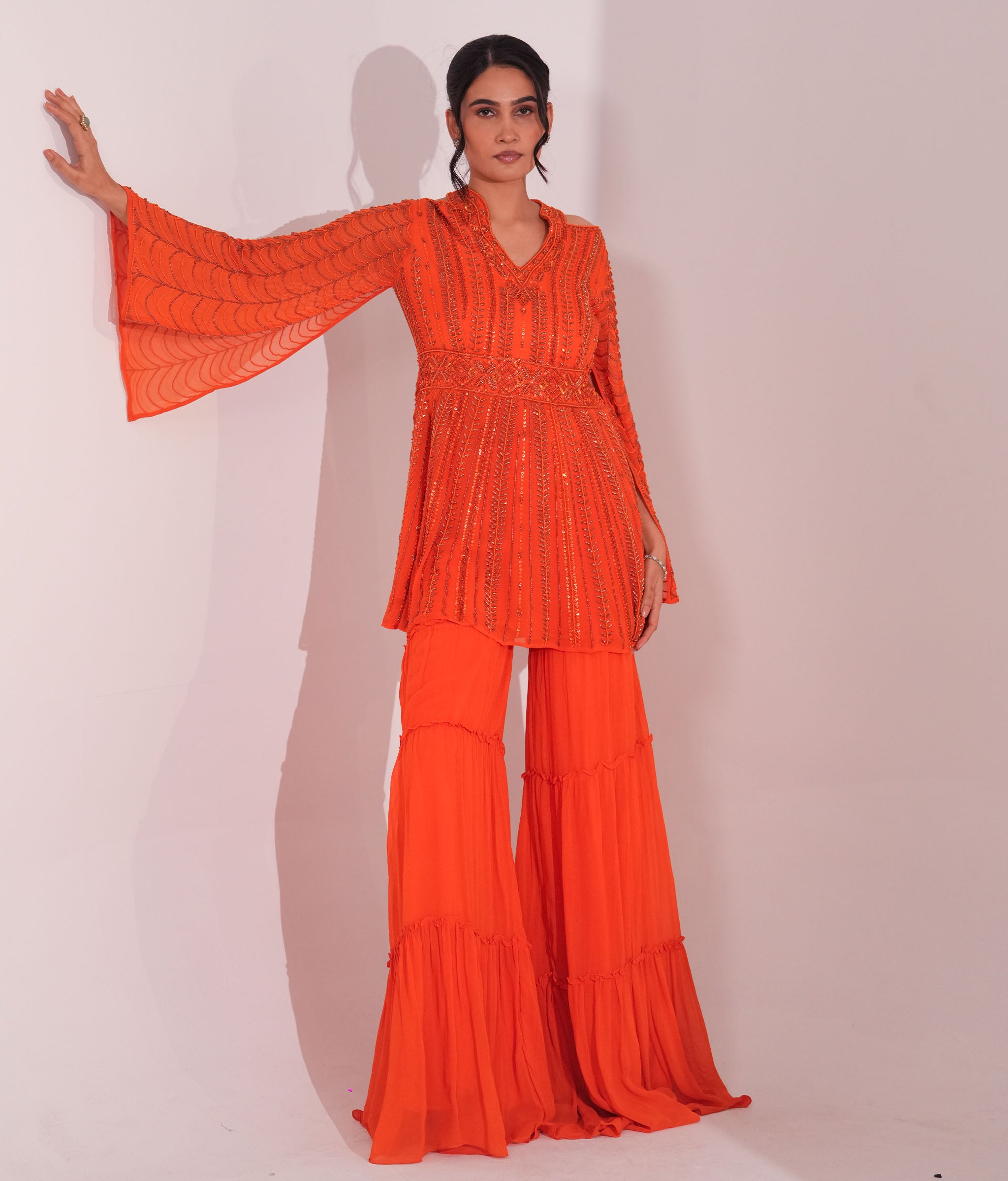 Amber Frangi Sharara Set