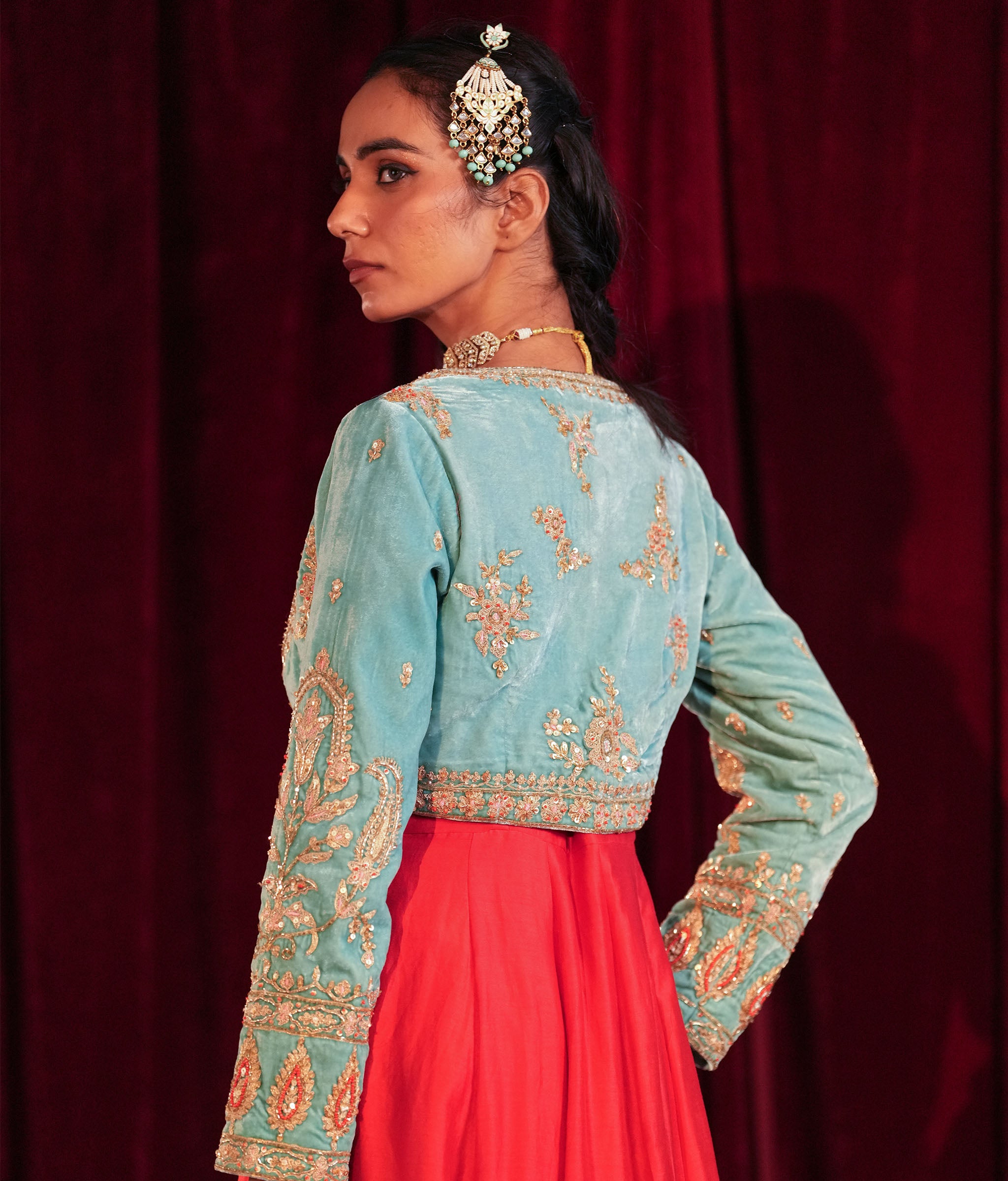 Gulnar Shahi Anarkali Koti Set