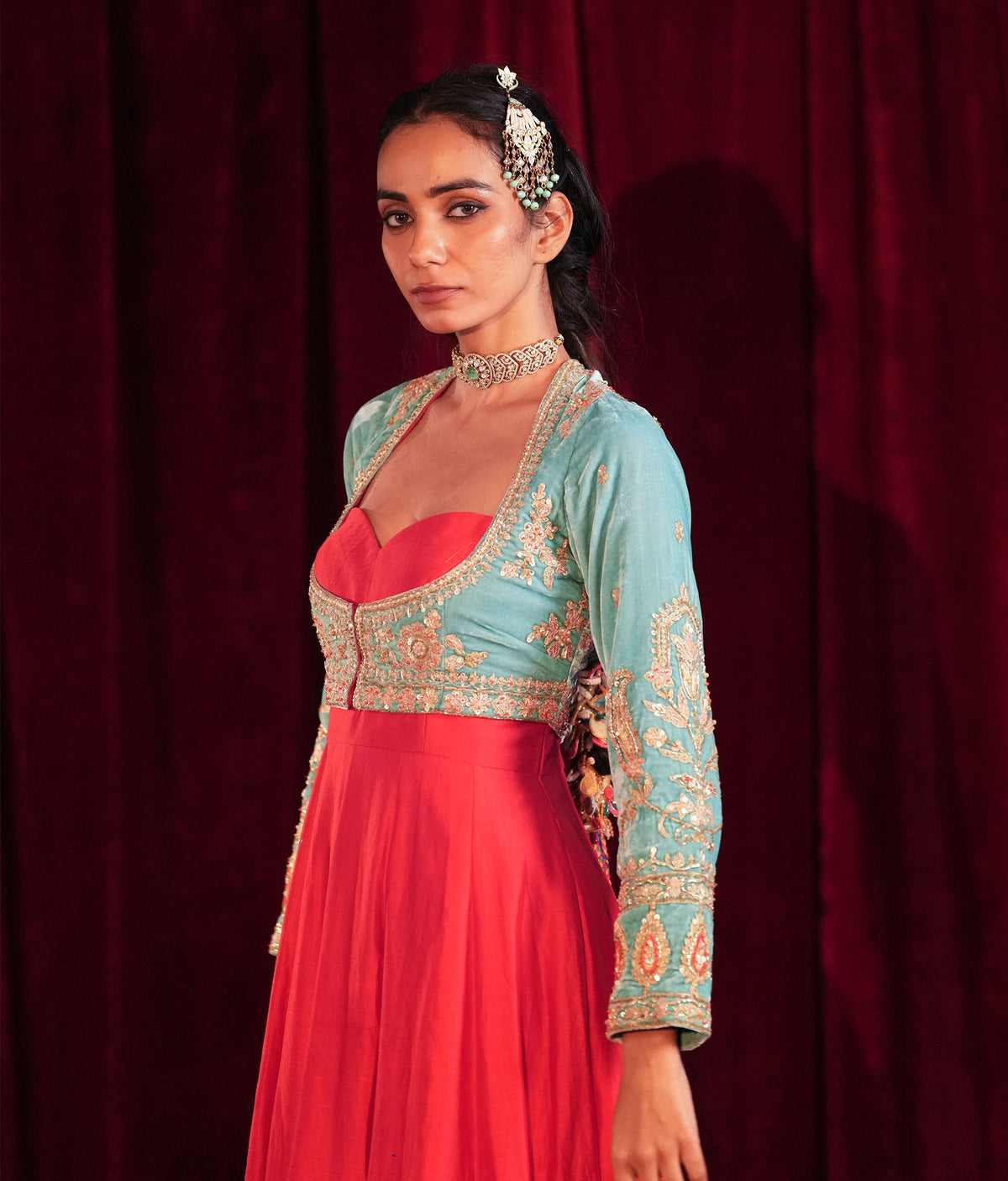 Gulnar Shahi Anarkali Koti Set