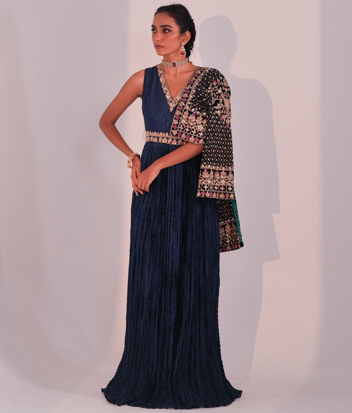 Neel Darbar Anarkali Set