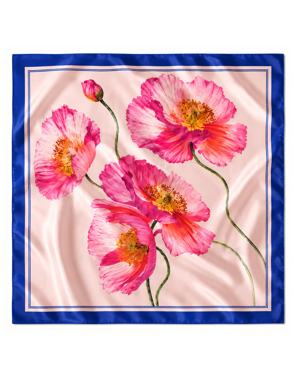 Romanticizing in Pink Poppy Scarf